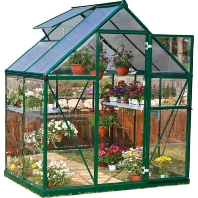 Palram HG5504G Nature Hybrid 6 x 4 ft. Greenhouse&#44; Green   
